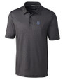 Indianapolis Colts Cutter & Buck Pike Mini Pennant Print Stretch Mens Big and Tall Polo Black Mannequin
