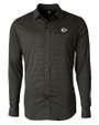 Kansas City Chiefs Cutter & Buck Versatech Geo Dobby Stretch Mens Big and Tall Long Sleeve Dress Shirt Black Mannequin