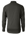 Philadelphia Eagles Cutter & Buck Versatech Geo Dobby Stretch Mens Big and Tall Long Sleeve Dress Shirt Black Mannequin Back
