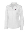 New York Giants Cutter & Buck Epic Easy Care Fine Twill Womens Long Sleeve Dress Shirt White Mannequin