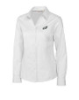 Philadelphia Eagles Cutter & Buck Epic Easy Care Fine Twill Womens Long Sleeve Dress Shirt White Mannequin