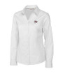 Kansas City Chiefs Cutter & Buck Epic Easy Care Fine Twill Womens Long Sleeve Dress Shirt White Mannequin