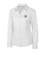 Pittsburgh Steelers Cutter & Buck Epic Easy Care Fine Twill Womens Long Sleeve Dress Shirt White Mannequin