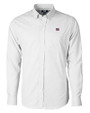 New York Giants Cutter & Buck Versatech Tattersall Stretch Mens Big and Tall Dress Shirt Charcoal Mannequin