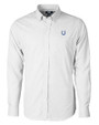 Indianapolis Colts Cutter & Buck Versatech Tattersall Stretch Mens Big and Tall Dress Shirt Charcoal Mannequin