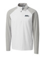 Seattle Seahawks Cutter & Buck Response Lightweight Hybrid Quarter Zip Mens Pullover Windbreaker White Mannequin