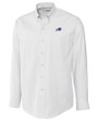 Buffalo Bills Cutter & Buck Epic Easy Care Nailshead Mens Big and Tall Long Sleeve Dress Shirt White Mannequin
