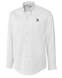 Minnesota Vikings Cutter & Buck Epic Easy Care Nailshead Mens Big and Tall Long Sleeve Dress Shirt White Mannequin
