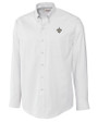 New Orleans Saints Cutter & Buck Epic Easy Care Nailshead Mens Big and Tall Long Sleeve Dress Shirt White Mannequin