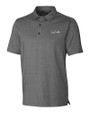 Seattle Seahawks Cutter & Buck Forge Heathered Stretch Mens Polo Charcoal Heather Mannequin