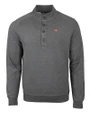 New York Giants Cutter & Buck Saturday Cotton Blend Mens Mock Pullover Sweatshirt Charcoal Heather Mannequin