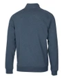 New York Giants Cutter & Buck Saturday Cotton Blend Mens Mock Pullover Sweatshirt Navy Blue Heather Mannequin Back