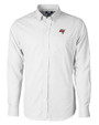 Tampa Bay Buccaneers Cutter & Buck Versatech Tattersall Stretch Mens Long Sleeve Dress Shirt Charcoal Mannequin