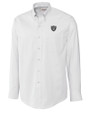 Las Vegas Raiders Cutter & Buck Epic Easy Care Nailshead Mens Long Sleeve Dress Shirt White Mannequin