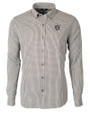 Las Vegas Raiders Cutter & Buck Versatech Multi Check Stretch Mens Big and Tall Long Sleeve Dress Shirt Black Mannequin