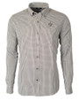 New Orleans Saints Cutter & Buck Versatech Multi Check Stretch Mens Big and Tall Long Sleeve Dress Shirt Black Mannequin
