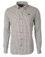 New York Giants Cutter & Buck Versatech Multi Check Stretch Mens Big and Tall Long Sleeve Dress Shirt Black Mannequin