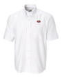 San Francisco 49ers Cutter & Buck Epic Easy Care Nailshead Mens Big and Tall Short Sleeve Dress Shirt White Mannequin
