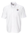 Pittsburgh Steelers Cutter & Buck Epic Easy Care Nailshead Mens Big and Tall Short Sleeve Dress Shirt White Mannequin