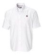 New York Giants Cutter & Buck Epic Easy Care Nailshead Mens Big and Tall Short Sleeve Dress Shirt White Mannequin