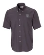 Las Vegas Raiders Cutter & Buck Epic Easy Care Nailshead Mens Big and Tall Short Sleeve Dress Shirt Black Mannequin