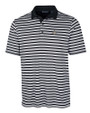 New Orleans Saints Cutter & Buck Big & Tall Forge Polo Multi Stripe Black Mannequin