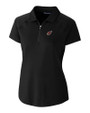Arizona Cardinals Cutter & Buck Forge Stretch Womens Short Sleeve Polo Black Mannequin