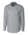 Philadelphia Eagles Cutter & Buck Stretch Oxford Mens Long Sleeve Dress Shirt Charcoal Mannequin