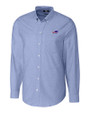 Buffalo Bills Cutter & Buck Stretch Oxford Mens Long Sleeve Dress Shirt French Blue Mannequin