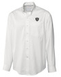 Las Vegas Raiders Cutter & Buck Epic Easy Care Fine Twill Mens Long Sleeve Dress Shirt White Mannequin