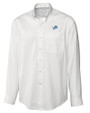 Detroit Lions Cutter & Buck Epic Easy Care Fine Twill Mens Big and Tall Dress Shirt White Mannequin