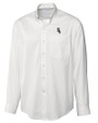 Chicago White Sox Cutter & Buck Epic Easy Care Fine Twill Mens Big and Tall Dress Shirt White Mannequin