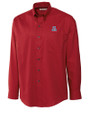 Arizona Wildcats Cutter & Buck Epic Easy Care Nailshead Mens Long Sleeve Dress Shirt Cardinal Red Mannequin
