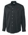 Arkansas Razorbacks Cutter & Buck Epic Easy Care Nailshead Mens Long Sleeve Dress Shirt Black Mannequin