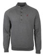 Alabama Crimson Tide Cutter & Buck Saturday Cotton Blend Mens Big and Tall  Mock Pullover Sweatshirt Charcoal Heather Mannequin