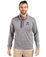 Arizona Wildcats Cutter & Buck Stealth Heathered Mens Big and Tall  Quarter Zip Pullover Elemental Grey Front