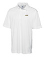 James Madison Dukes Cutter & Buck Genre Textured Solid Mens Polo White Mannequin
