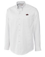 Arkansas Razorbacks Cutter & Buck Epic Easy Care Nailshead Mens Big and Tall Long Sleeve Dress Shirt White Mannequin