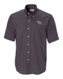 UCF Knights Cutter & Buck Epic Easy Care Nailshead Mens Big and Tall Short Sleeve Dress Shirt Black Mannequin
