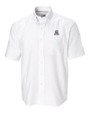 Arizona Wildcats Cutter & Buck Epic Easy Care Nailshead Mens Big and Tall Short Sleeve Dress Shirt White Mannequin