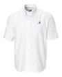 Alabama Crimson Tide Cutter & Buck Epic Easy Care Nailshead Mens Big and Tall Short Sleeve Dress Shirt White Mannequin