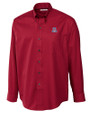 Arizona Wildcats Cutter & Buck Epic Easy Care Fine Twill Mens Big and Tall Dress Shirt Cardinal Red Mannequin