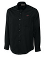 Arkansas Razorbacks Cutter & Buck Epic Easy Care Fine Twill Mens Big and Tall Dress Shirt Black Mannequin