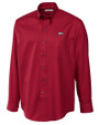 Arkansas Razorbacks Cutter & Buck Epic Easy Care Fine Twill Mens Big and Tall Dress Shirt Cardinal Red Mannequin