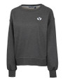 Brigham Young Cougars Cutter & Buck Saturday Cotton Blend Womens Crew Neck Sweatshirt Charcoal Heather Mannequin