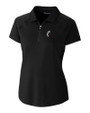 Cincinnati Bearcats Cutter & Buck Forge Stretch Womens Short Sleeve Polo Black Mannequin