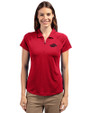 Arkansas Razorbacks Cutter & Buck Forge Stretch Womens Short Sleeve Polo Cardinal Red Front