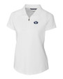 Brigham Young Cougars Cutter & Buck Forge Stretch Womens Short Sleeve Polo White Mannequin