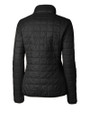 Florida State Seminoles Cutter & Buck Rainier PrimaLoft®  Womens Eco Insulated Full Zip Puffer Jacket Black Mannequin Back