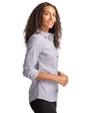 Colorado State Rams Cutter & Buck Stretch Oxford Womens Long Sleeve Dress Shirt Charcoal Side